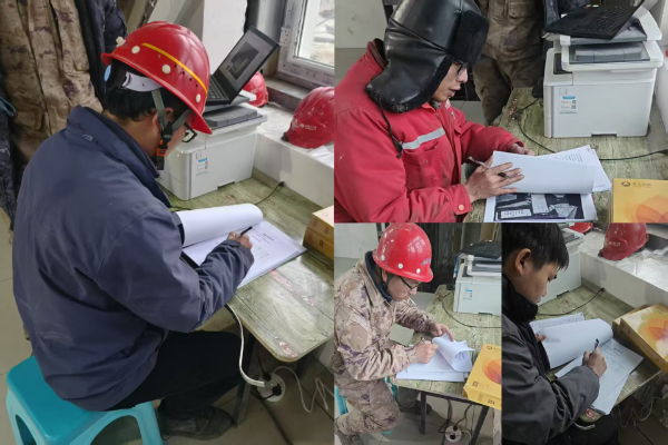 新疆有色-南京愚工环保密度计-现场调试签字仪式